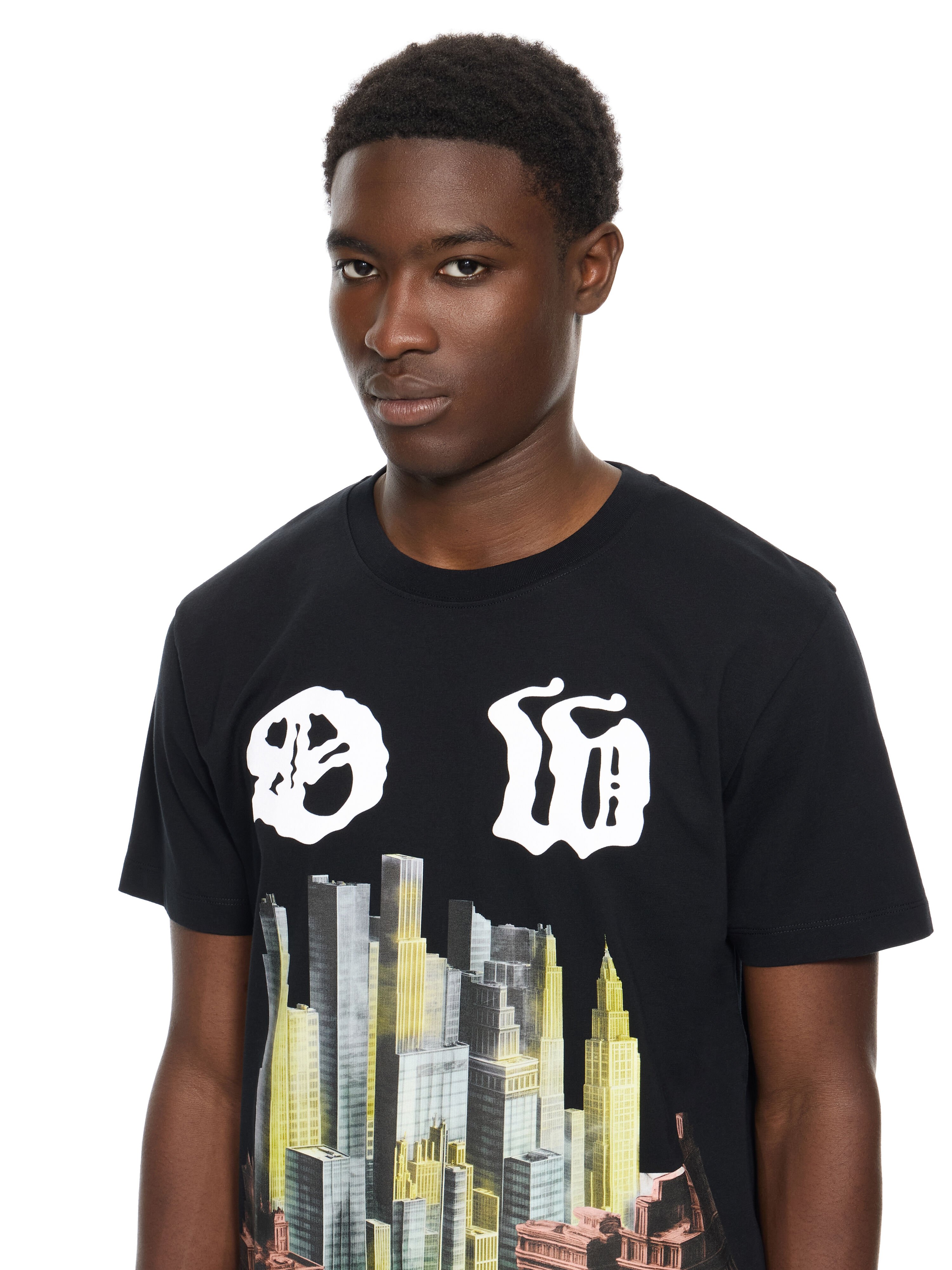 OFF WHITE Palace OW Slim T-shirt BLACK 44MAA027Z26J002