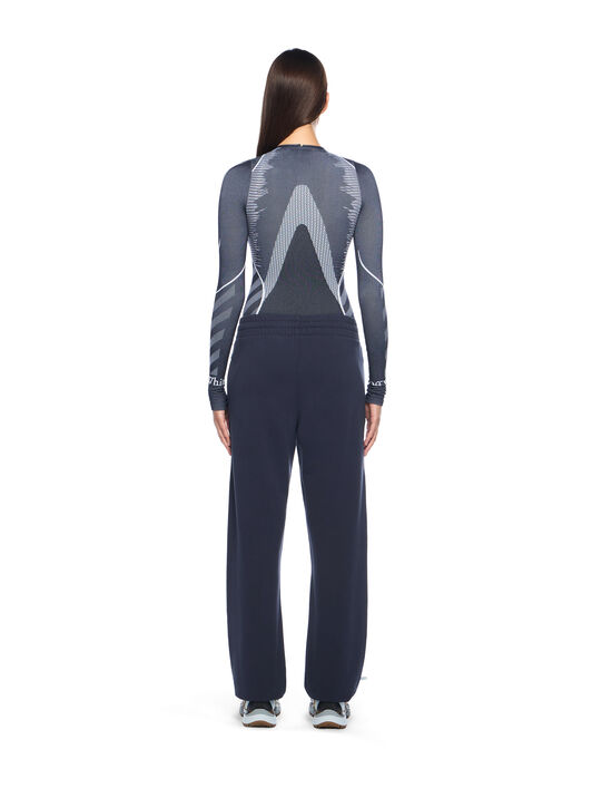 OFF WHITE Diag Seamless Body BLUE IRIS-WHITE OWVZ004F25KNI001