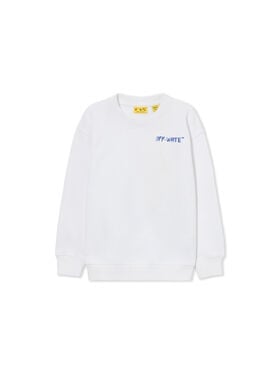 OFF WHITE Arrow Sketch Crewneck WHITE 44BBA001S26F004