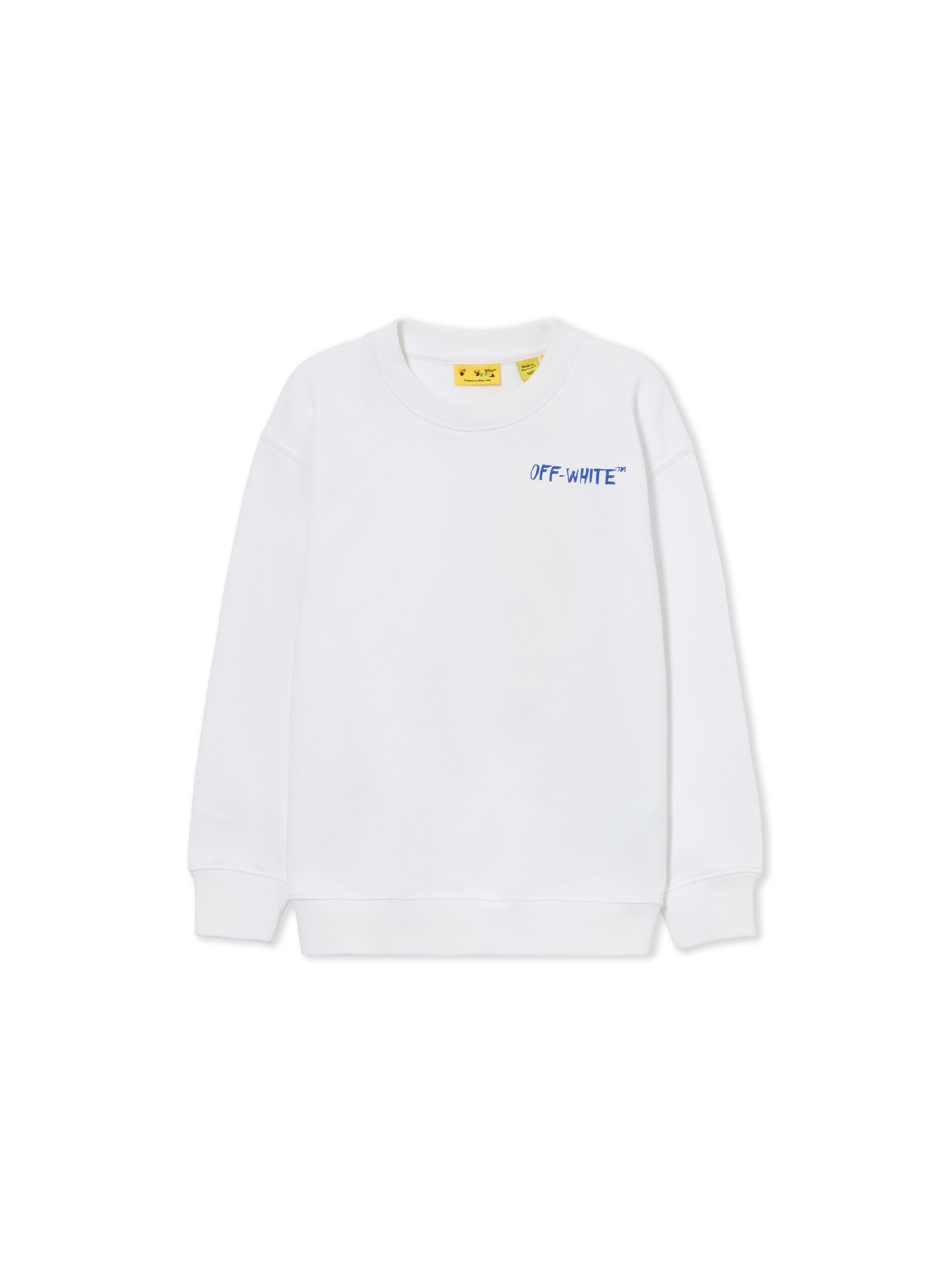 OFF WHITE Arrow Sketch Crewneck WHITE 44BBA001S26F004