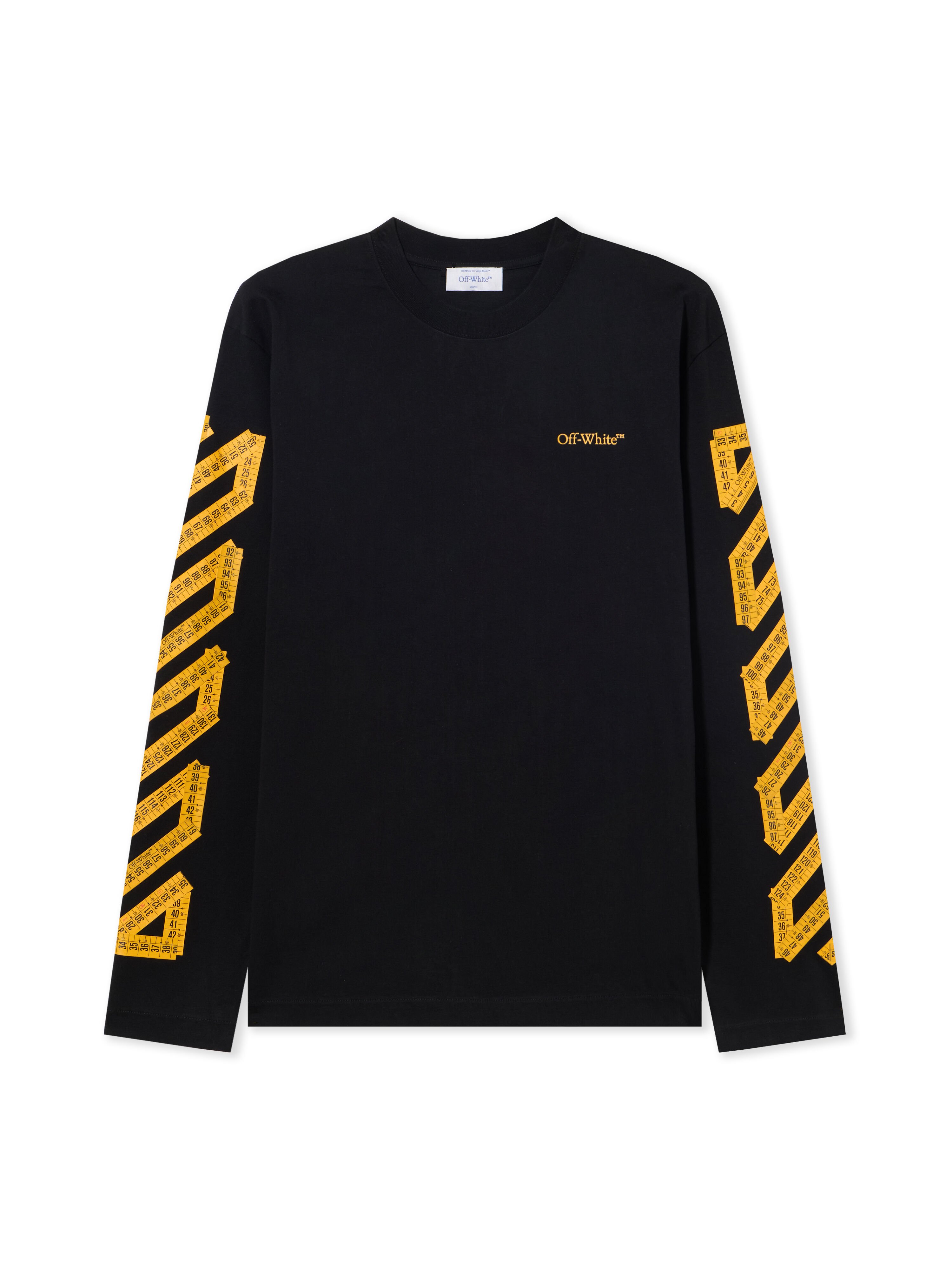 OFF WHITE Tape Arrow Skate L/S T-Shirt BLACK - CITRUS OMAB086S25JER002