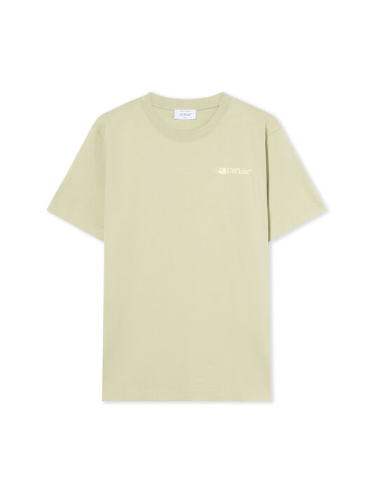 OFF WHITE Ink Arrow Slim Logo Tee ALFAALFA - DOUBLE CREAM OMAA027F25JER007