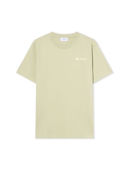 Ink Arrow Slim Logo Tee OFF WHITE Ink Arrow Slim Logo Tee ALFAALFA - DOUBLE CREAM OMAA027F25JER007