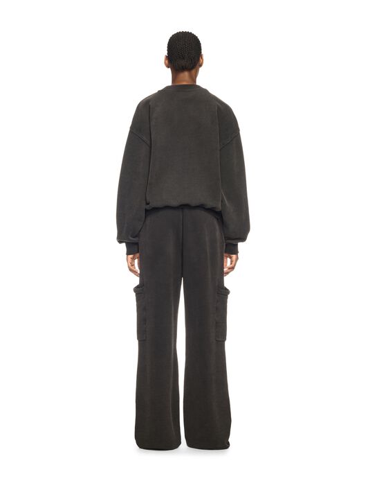 OFF WHITE Schwarzes Sweatshirt Mit Rosen SCHWARZ OWBA075S25FLE001