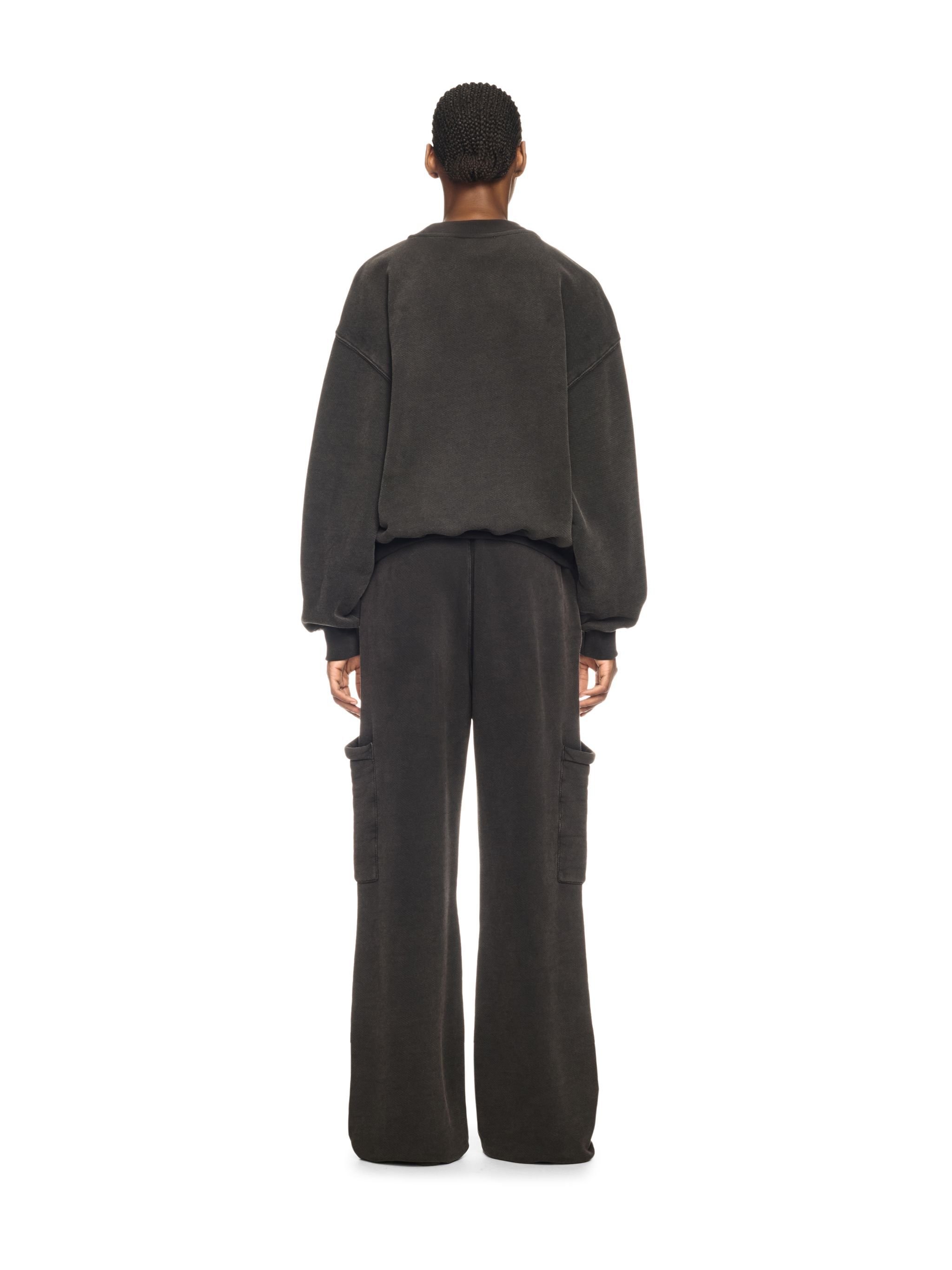 OFF WHITE Schwarzes Sweatshirt Mit Rosen SCHWARZ OWBA075S25FLE001