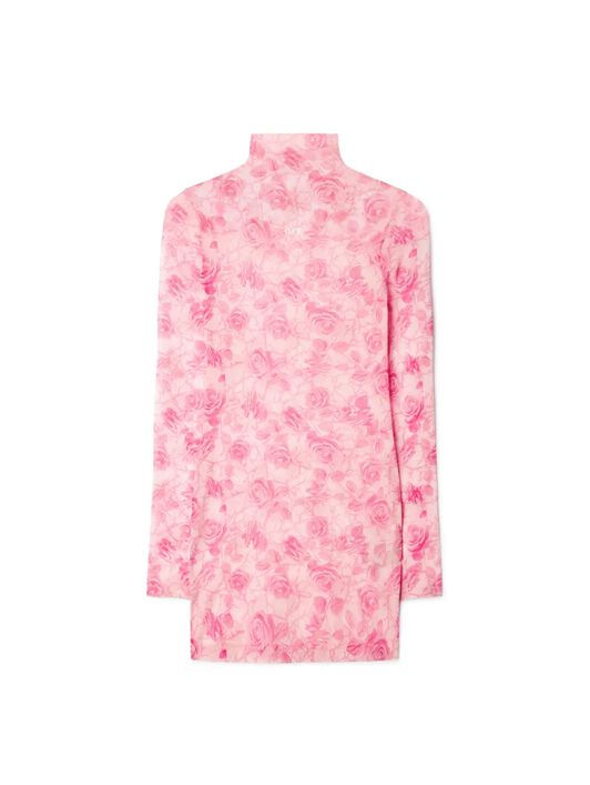 OFF WHITE Mini Abito Rosa Con Logo Off E Rose  OWDB540S25JER001