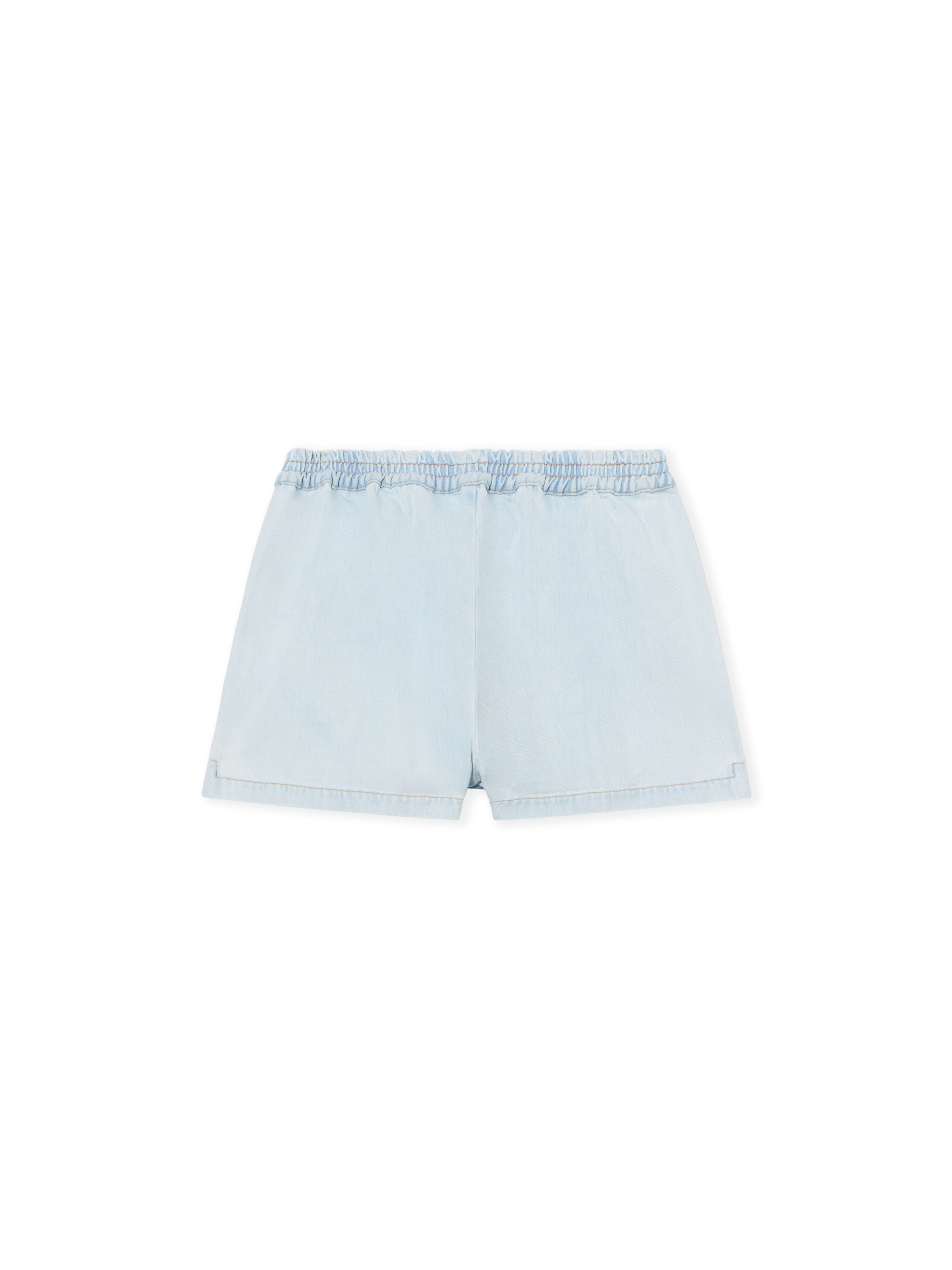 OFF WHITE Denim Pajama Shorts LIGHT BLUE-WHITE OWYC01BF25DEN002