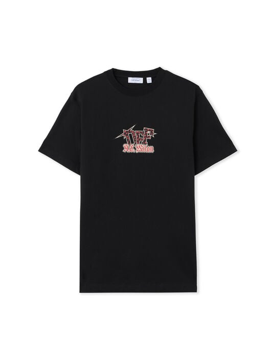 OFF WHITE Off-White™ c/o AC Milan Arrow Slim T-Shirt BLACK RED 44MAA027G25J00O