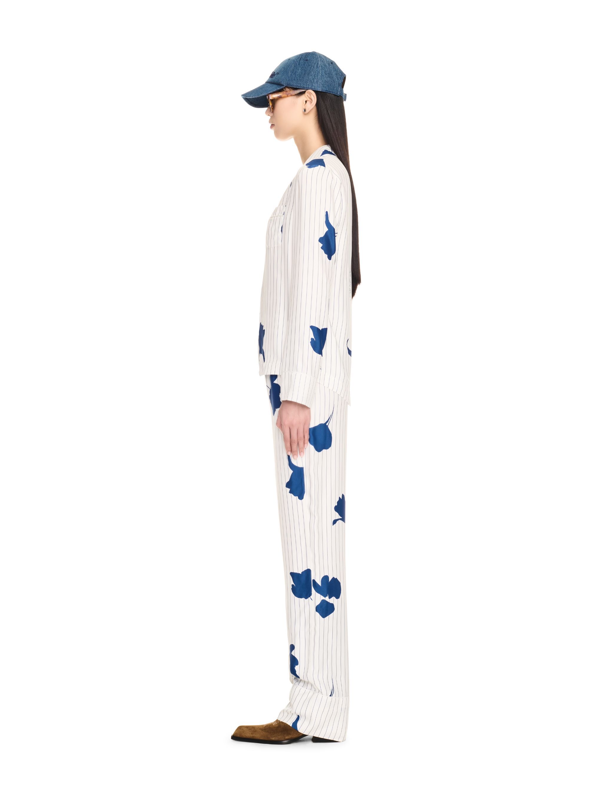 OFF WHITE Stripe Flwr Vi Pajama Pant WHITE OWCA186F24FAB001