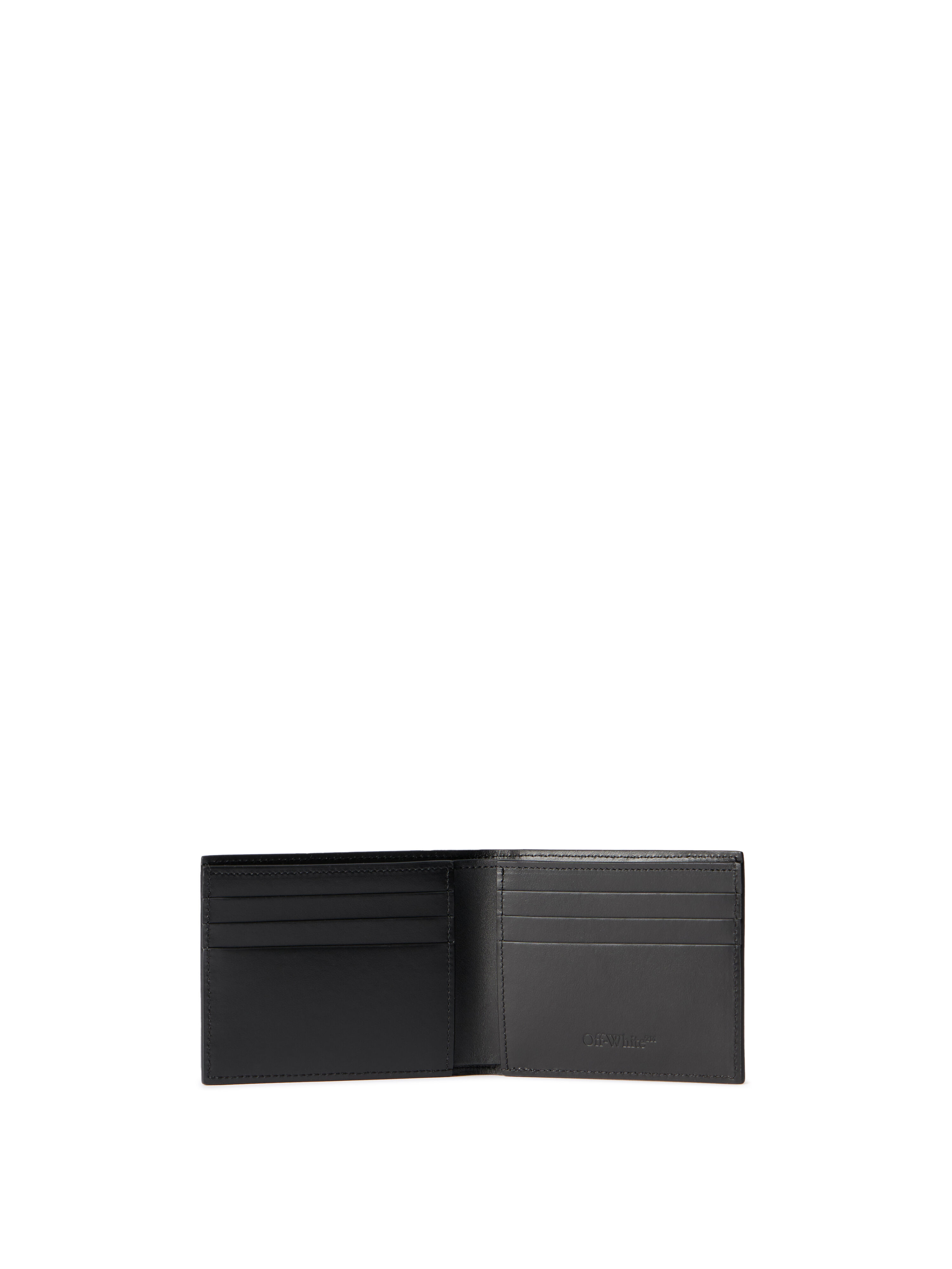 OFF WHITE Heritage Bifold BLACK - WHITE OMNC094C99LEA001