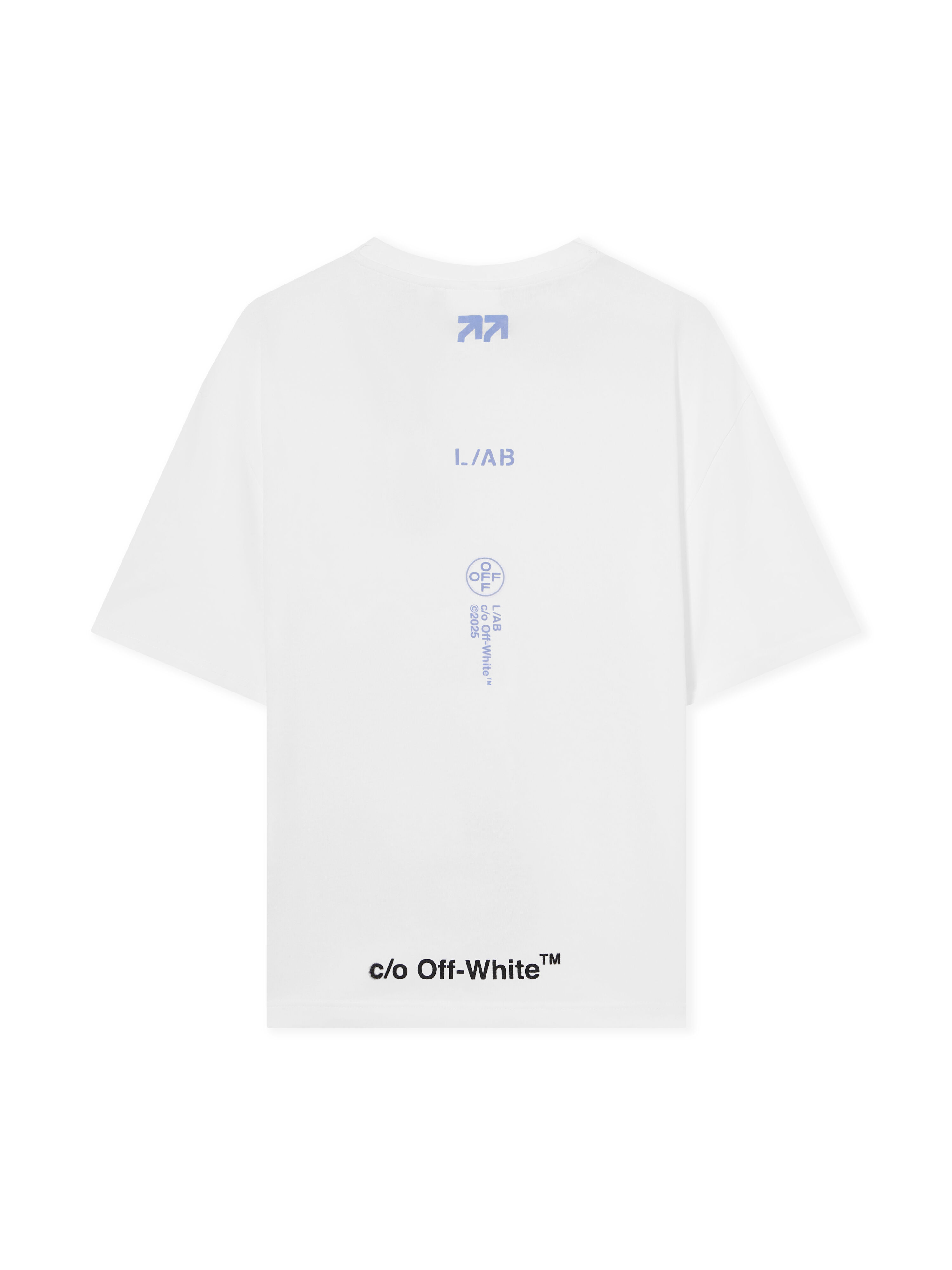 L/AB Off Stacked T-Shirt LAB L/AB Off Stacked T-Shirt WHITE 44LABF26T078