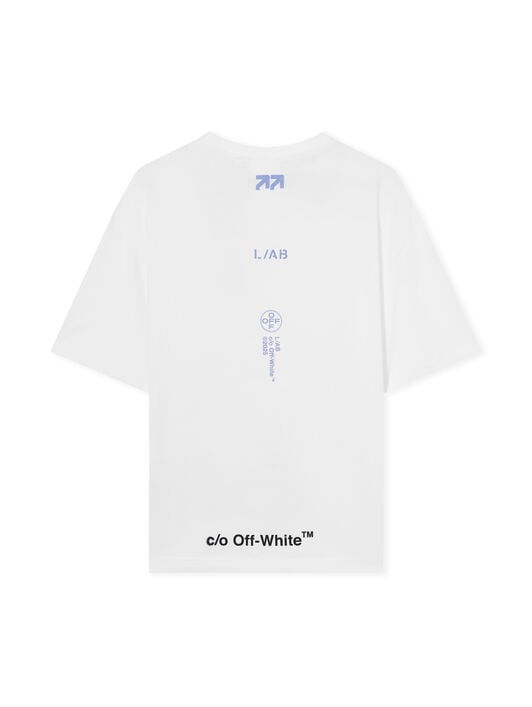 L/AB Off Stacked T-Shirt LAB L/AB Off Stacked T-Shirt WHITE 44LABF26T078