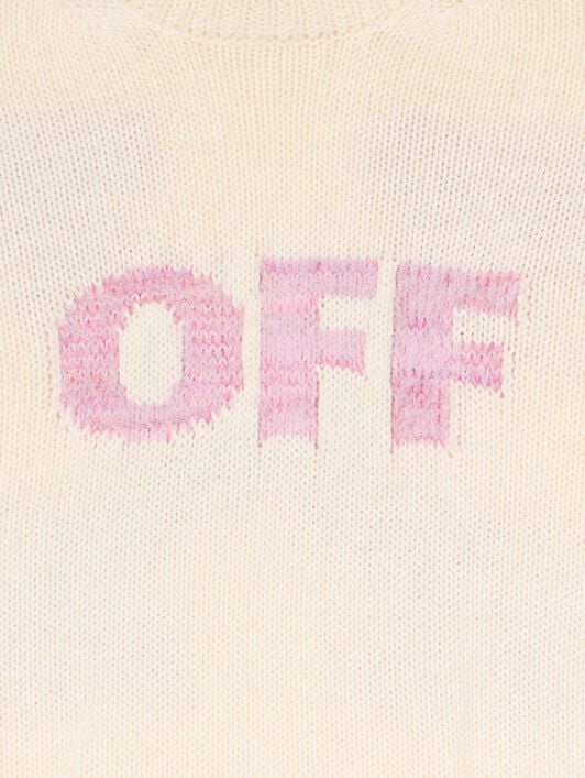 Arrow Logo Sweater OFF WHITE Arrow Logo Sweater OFF WHITE - SOFT PINK OGHE002F25KNI004