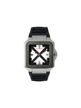 OFF WHITE "Proto Layer" Watch Two Tone Silver & Black OW1G009P