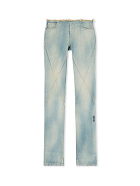 OFF WHITE Half Arrow Low Waist Denim Pants DIRTY BLUE-WHITE OWYF02HF25DEN001