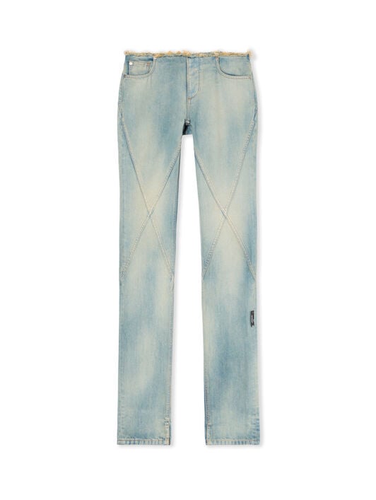 Half Arrow Low Waist Denim Pants OFF WHITE Half Arrow Low Waist Denim Pants DIRTY BLUE-WHITE OWYF02HF25DEN001