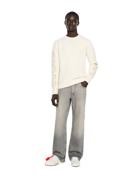 OFF WHITE Half Arrow Slim Relaxed Jeans SUN FADED GREY 44MYA18JF26D003
