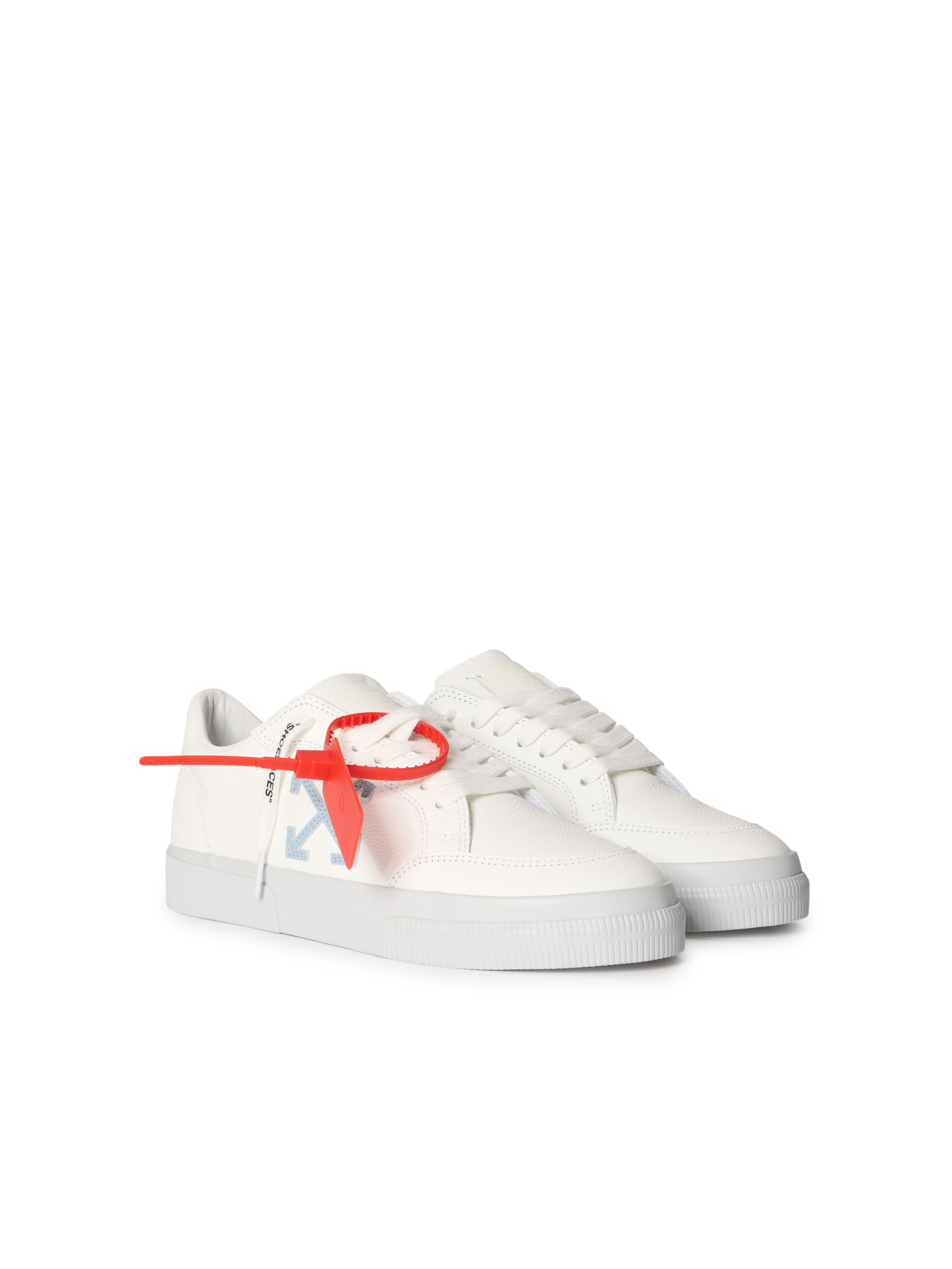 Vulcanized Low Sneakers in WHITE - CYAN CELESTE for Women | Off-White™