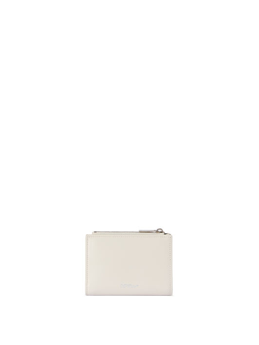 OFF WHITE Weißes Jitney Quote Reißverschluss Bifold Geldbeutel WEISS OWNC072C99LEA001
