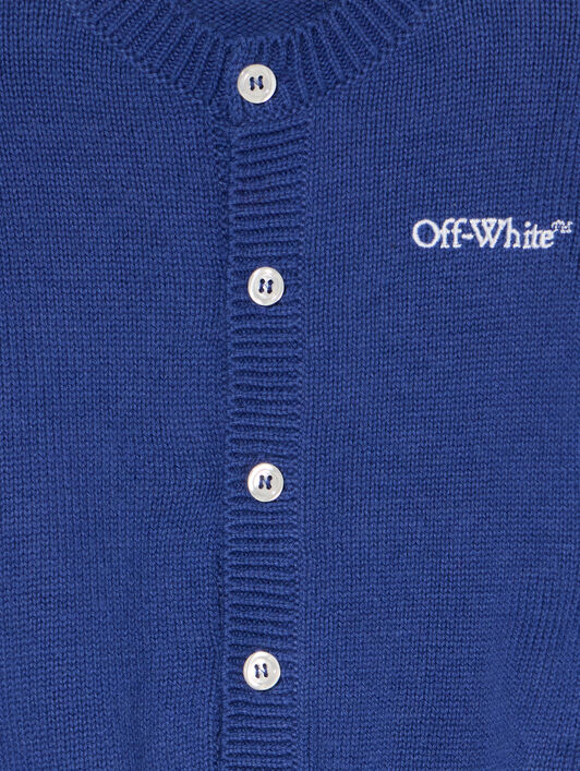 OFF WHITE Bookish Diagonal Logo Knit Set BLUE - WHITE OB2X006F25KNI001