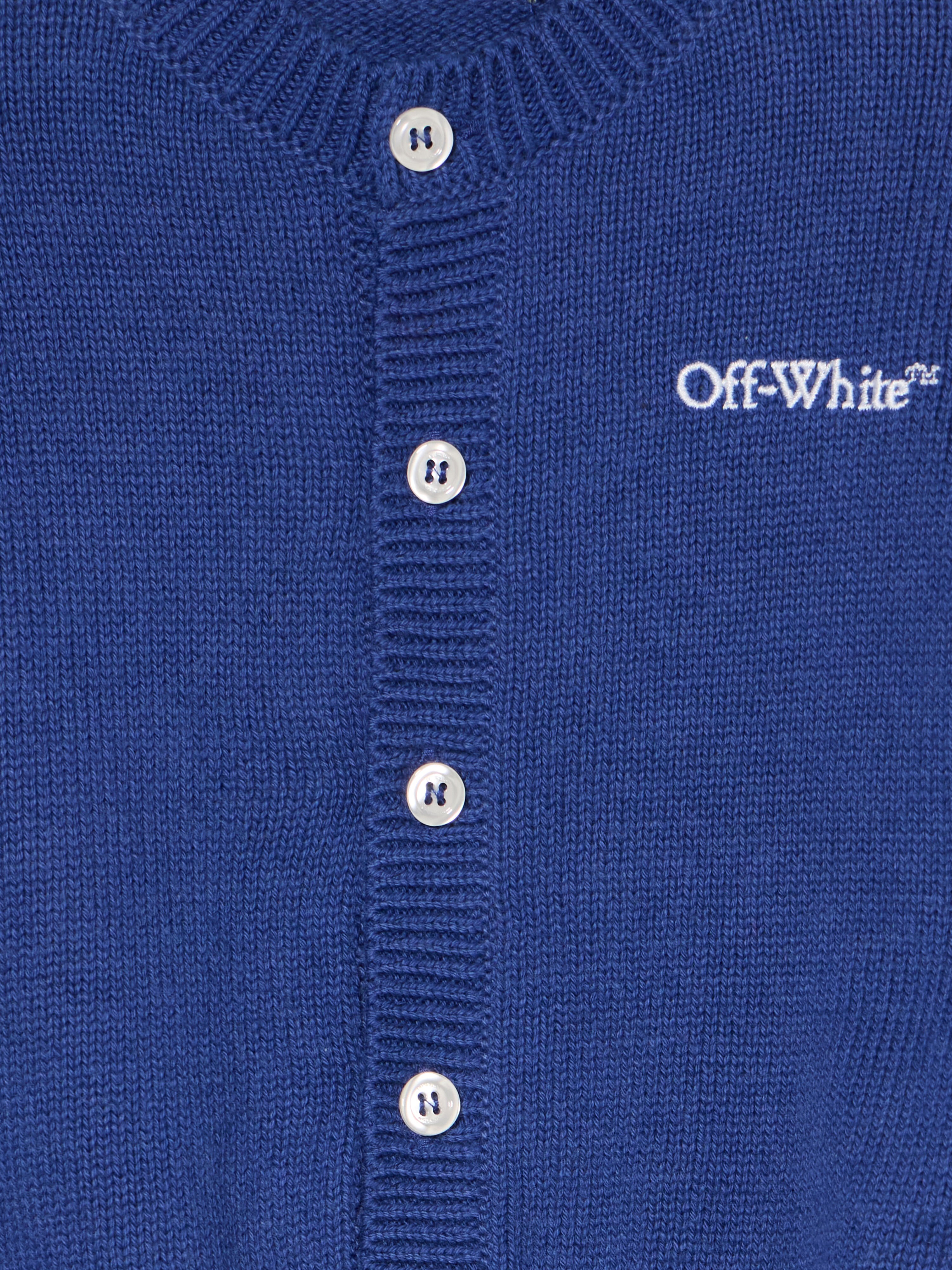 OFF WHITE Bookish Diagonal Logo Knit Set BLUE - WHITE OB2X006F25KNI001