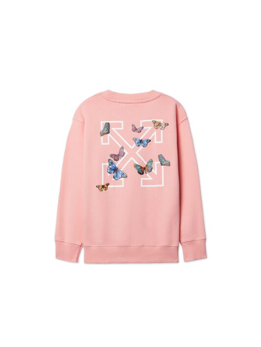 OFF WHITE Schmetterling Pfeil Sweatshirt ROSA OGBA001S25FLE005