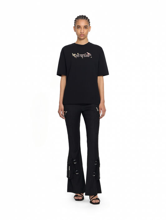 OFF WHITE Wool Pkt Belt Flare Pants Black-Black 2LH00268G