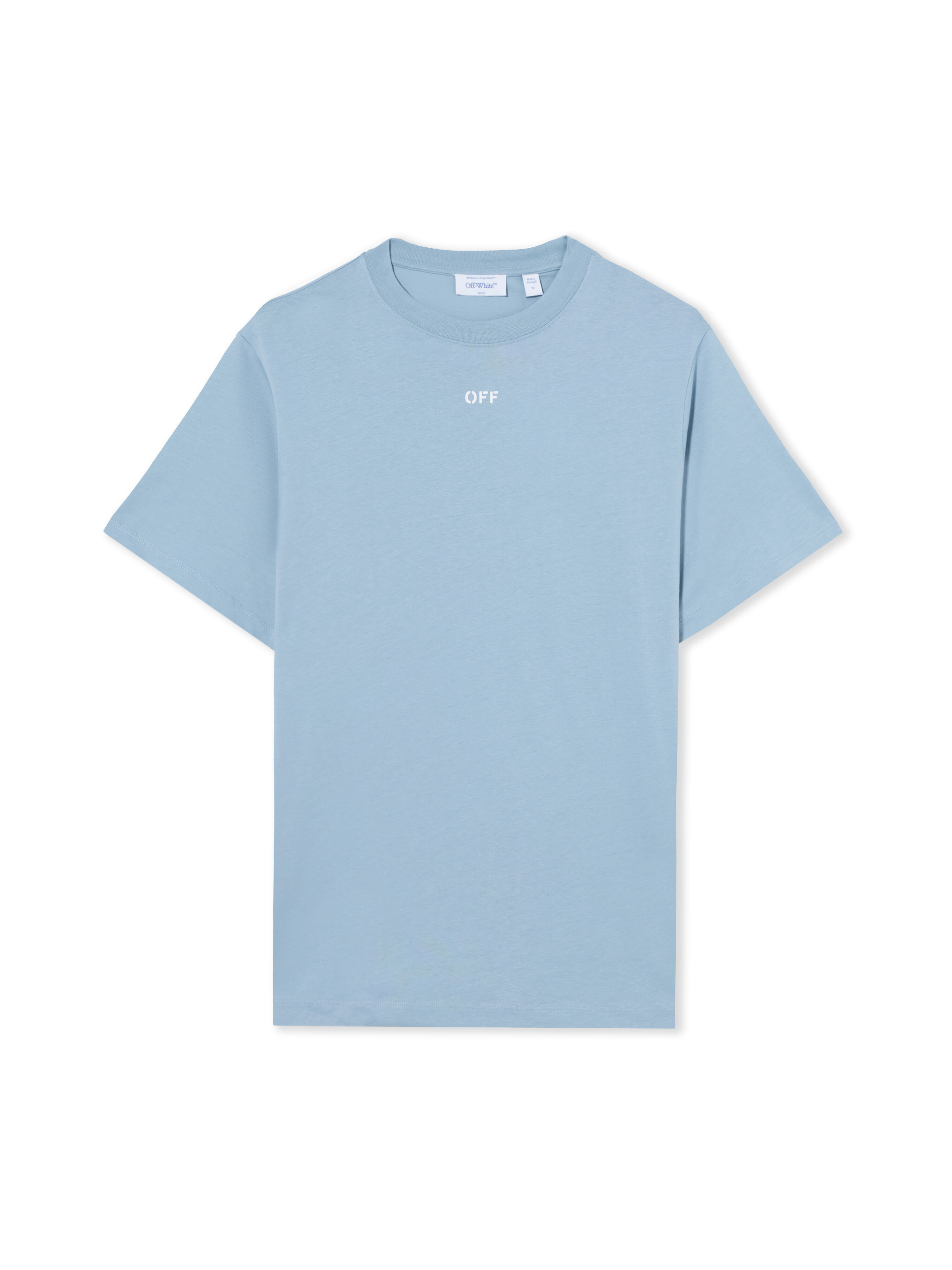 Off Stamp Slim T-Shirt OFF WHITE Off Stamp Slim T-Shirt FADED DENIM 44OWOS26T002
