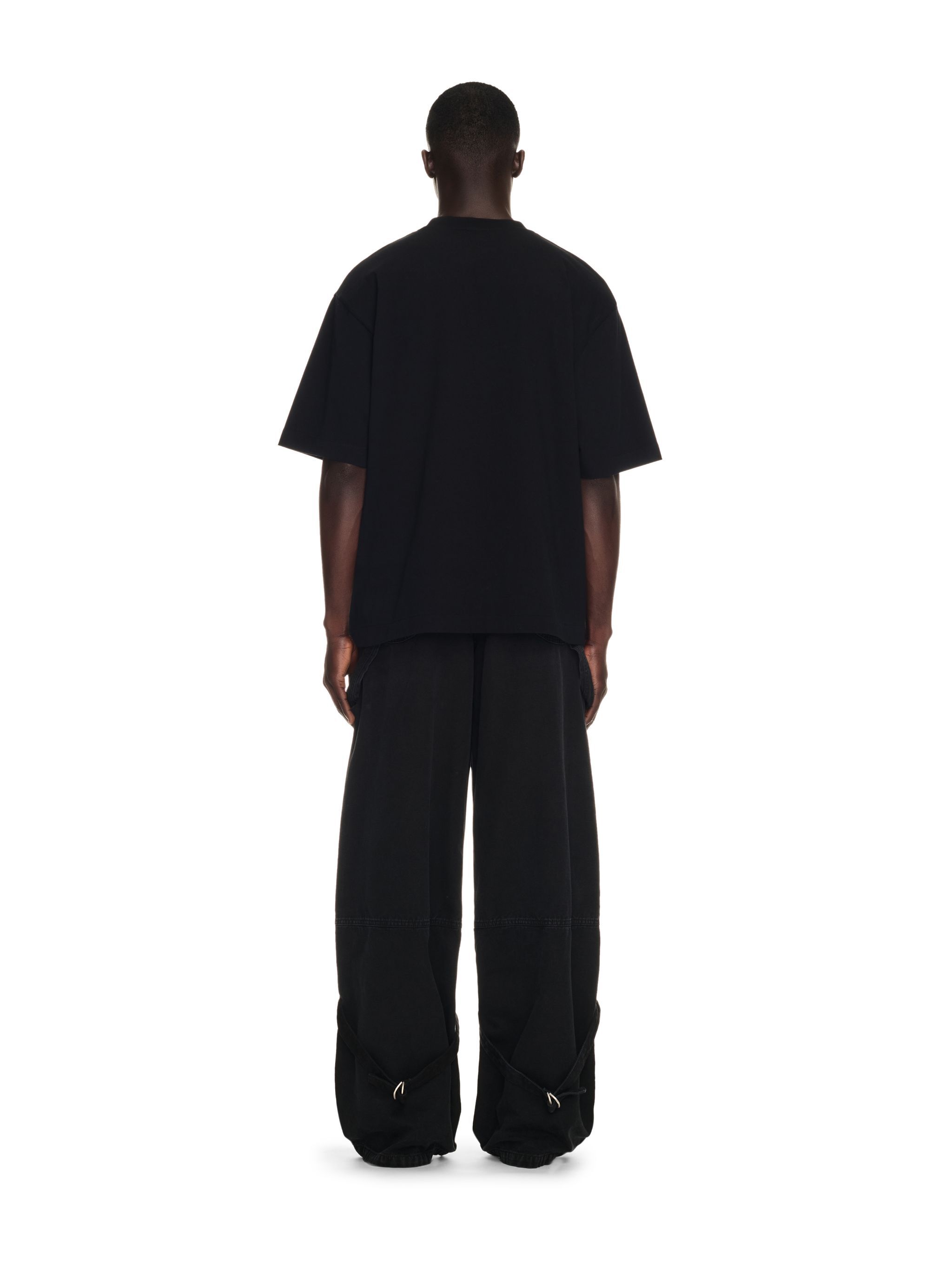 OFF WHITE Big Bookish Skate Kurzärmeliges T-Shirt SCHWARZ OMAA120C99JER008