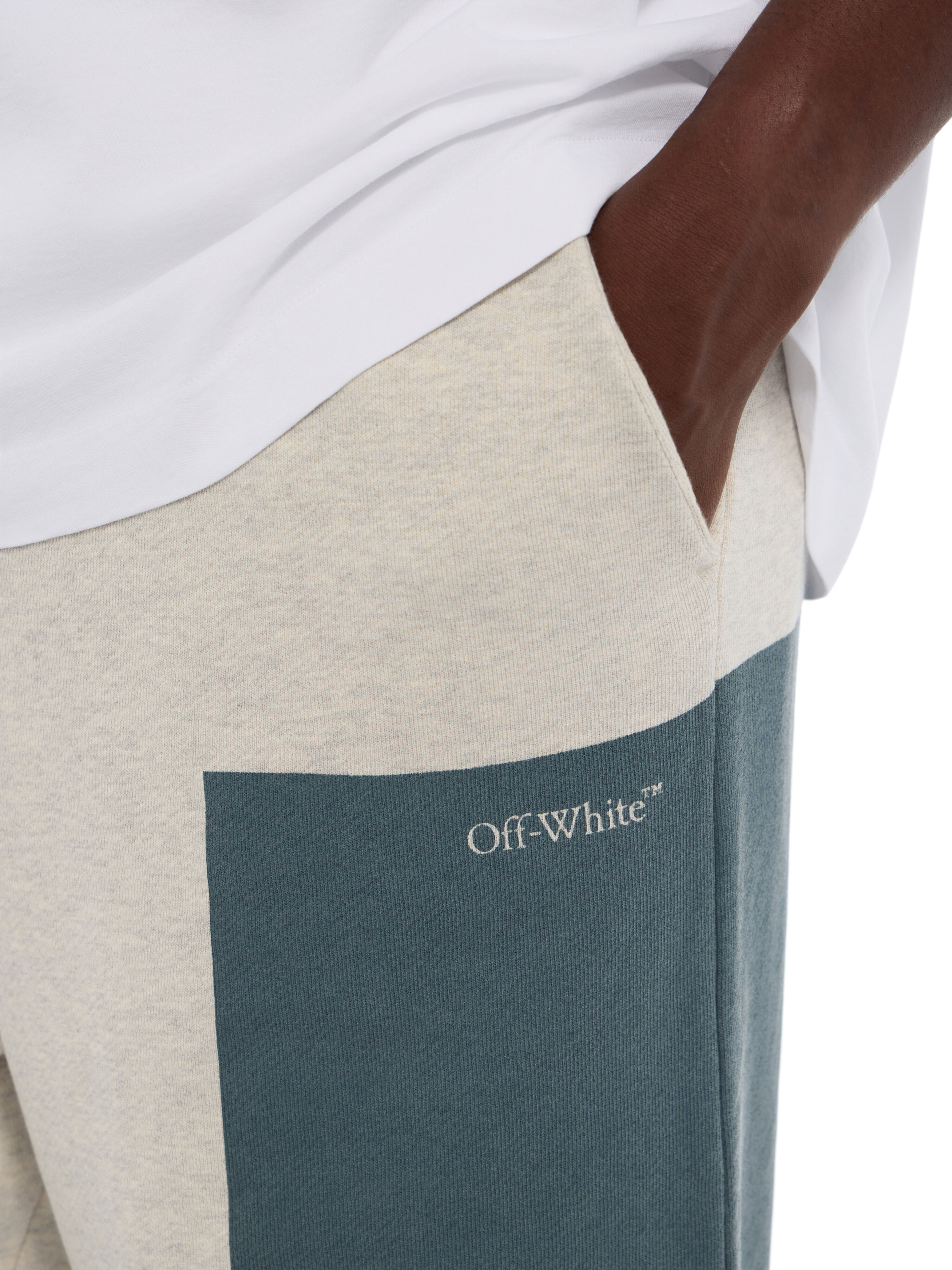 Negative Big Bookish Relaxed Track Pants OFF WHITE Negative Big Bookish Relaxed Track Pants GREY MELANGE 44MCJ03QF26F001