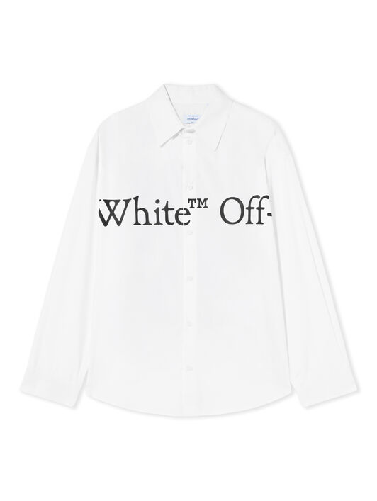 Bookish Scarf Poplin Overshirt OFF WHITE Bookish Scarf Poplin Overshirt WHITE 44MGE055F26F003