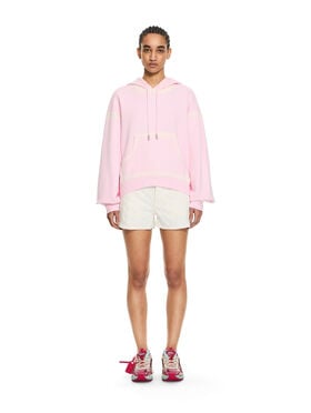 OFF WHITE Spray Off Stamp Over Hoodie Soft Pink-White 2BB058S26FLE002