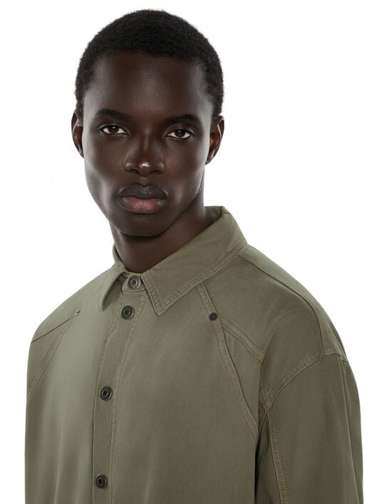 Racing Staff Sport Overshirt OFF WHITE Racing Staff Sport Overshirt DUSTY OLIVE 44MES01DF26F001