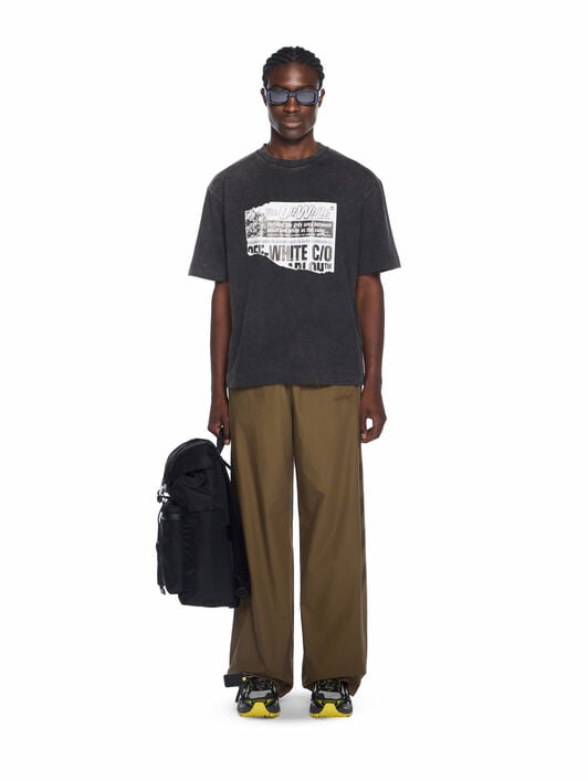 News Outl Arrow Skate Logo T-Shirt OFF WHITE News Outl Arrow Skate Logo T-Shirt VINTAGE BLACK - WHITE OMAA120F25JER009