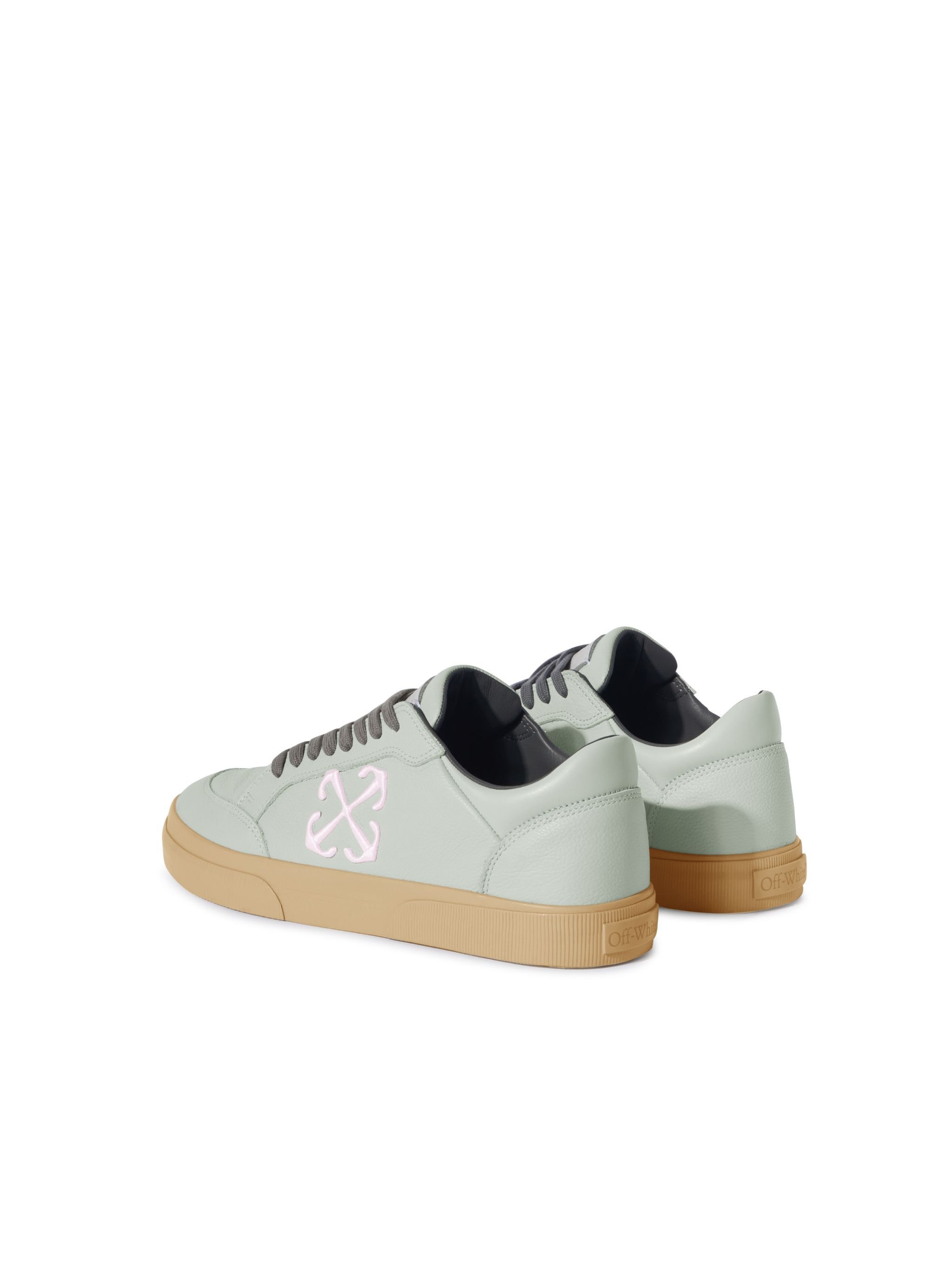 OFF WHITE New Low Vulcanized Calf Leather GREEN OMIA293F24LEA001