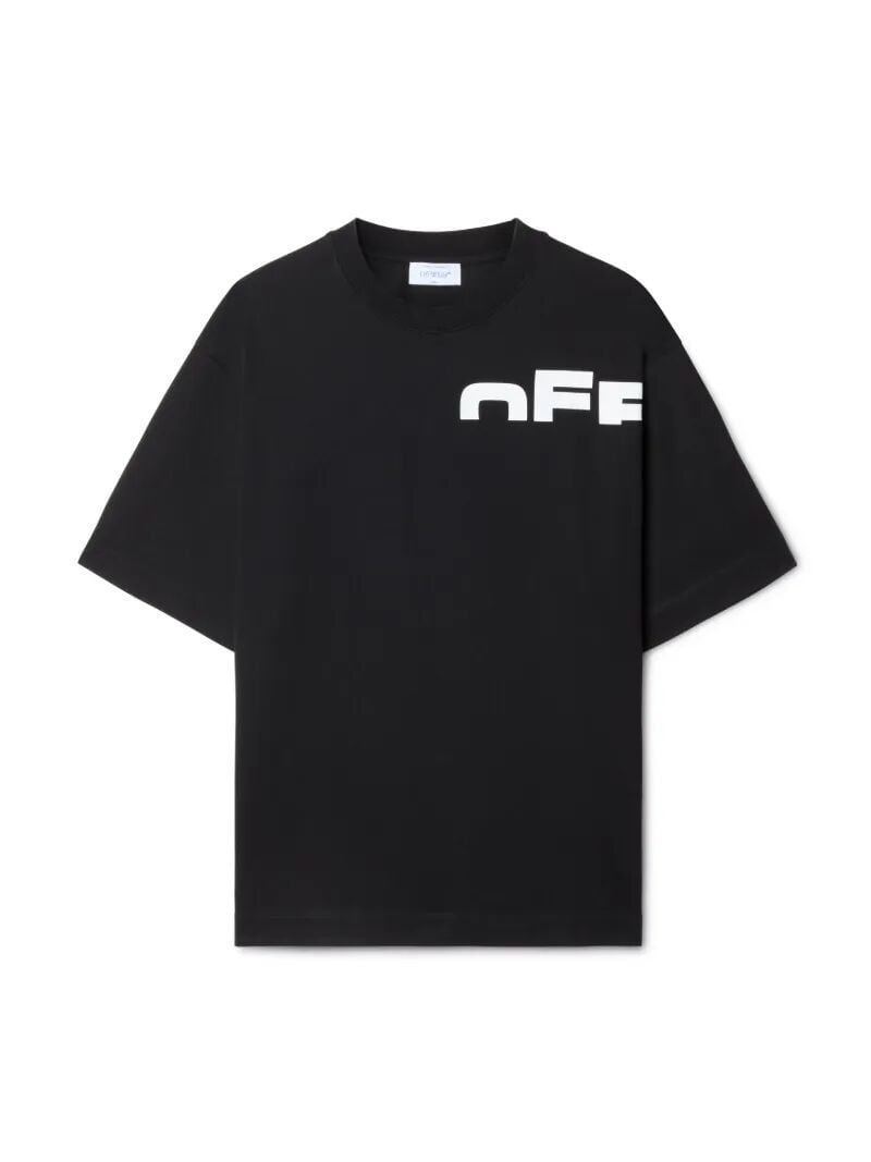 OFF WHITE Black Off Split T-Shirt BLACK OMAA120S25JER00B