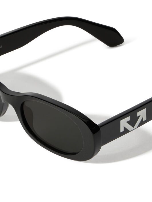 OFF WHITE Adams Smoke Lens Sunglasses SHINY WHITE OW1033100754