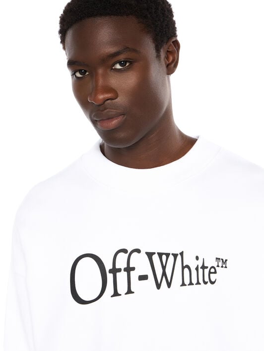 Run Arrow Skate Crewneck Sweatshirt OFF WHITE Run Arrow Skate Crewneck Sweatshirt WHITE - BLACK OMBA054F25FLE005