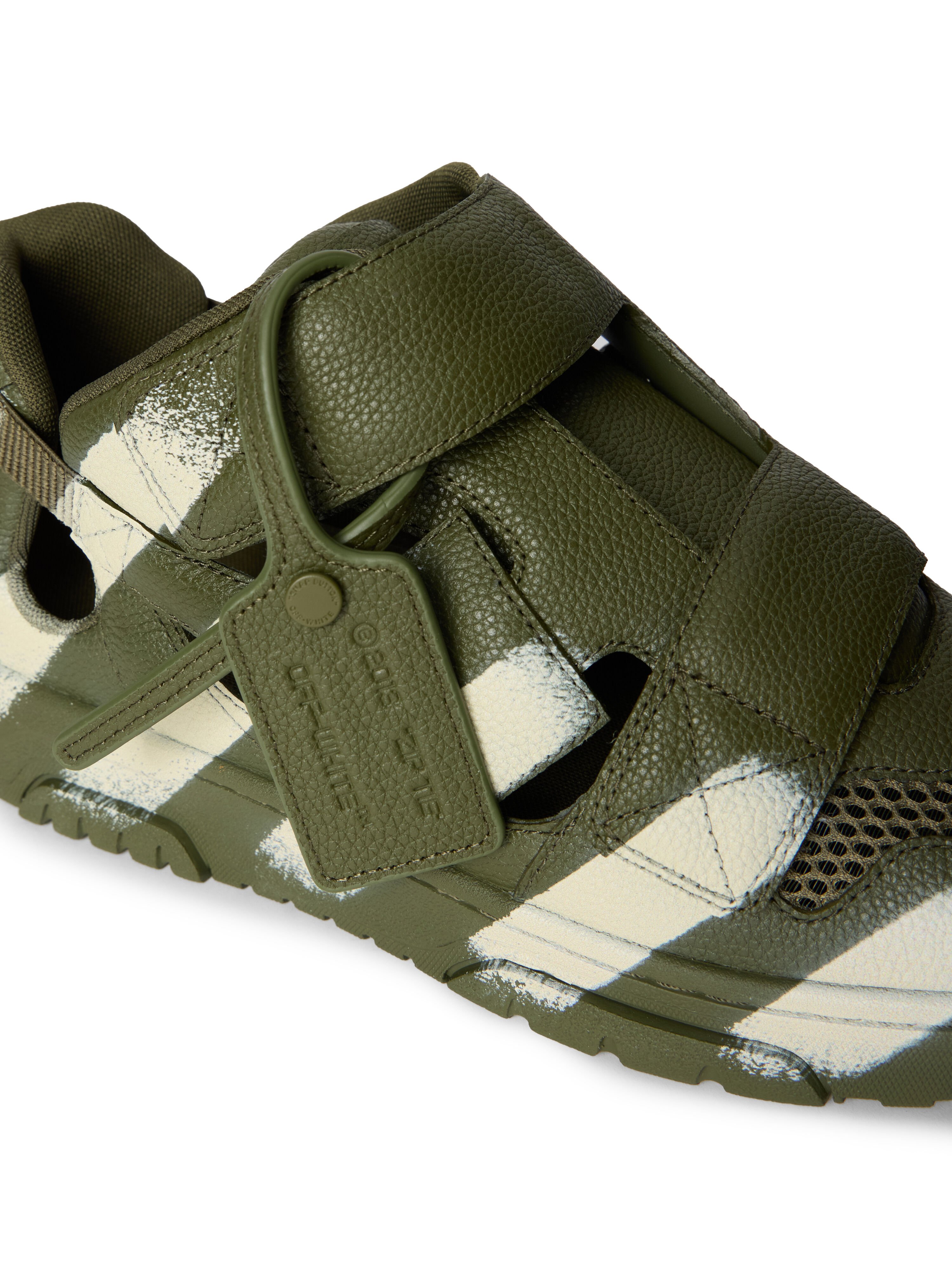 OFF WHITE Ooo Sandal MILITARY GREEN - OFF WHITE OMIA29SC99LEA001