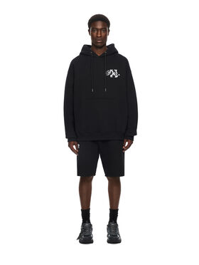 OFF WHITE Stroke 2 Arrow Skate Hoodie BLACK 44MBB085F26F007