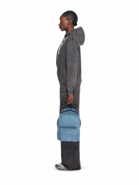 Jitney Backpack Quote Denim OFF WHITE Jitney Backpack Quote Denim DIRTY BLUE - BLUE OWNB004F25DEN001