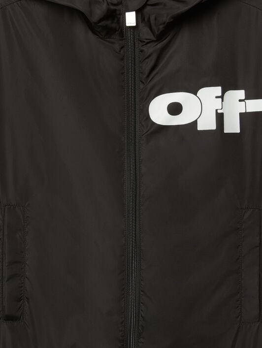 OFF WHITE Off Split Windbreaker BLACK OBEB003S25FAB001