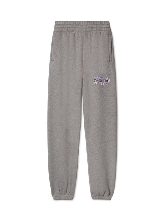 OFF WHITE Flower Bookish Cuff Pant GREY OWCH006F24FLE001