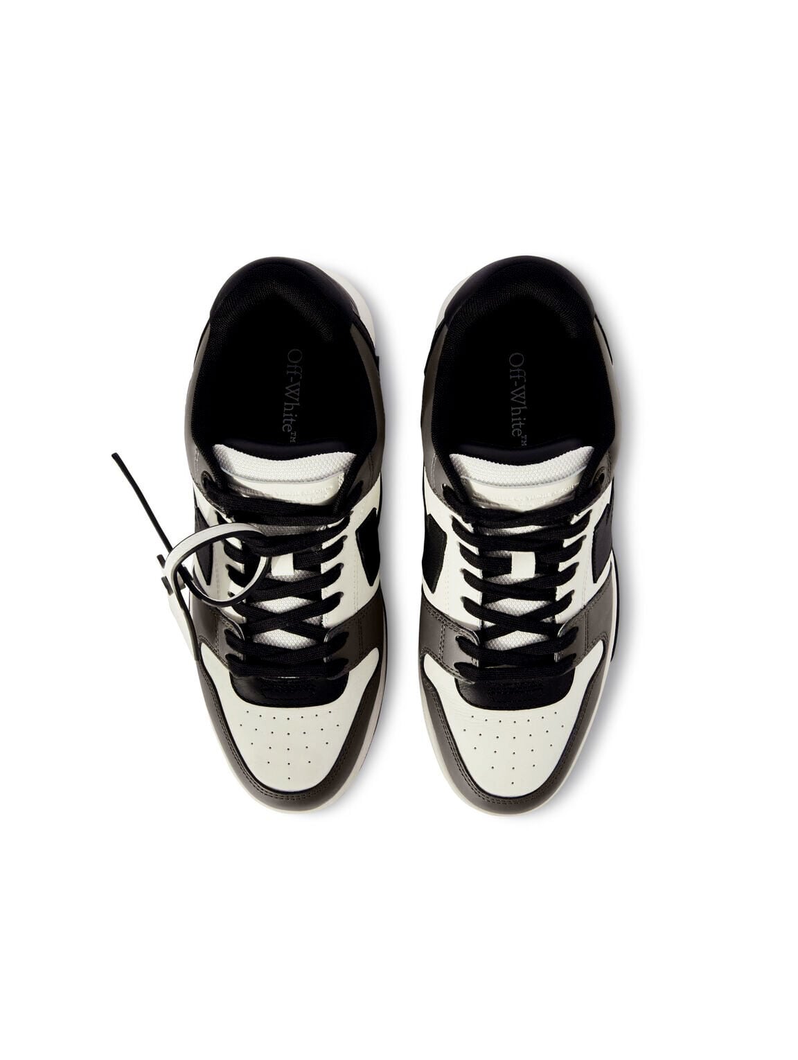 Out Of Office Calf Leather OFF WHITE Out Of Office Calf Leather DARK GREY - BLACK OMIA189C99LEA013