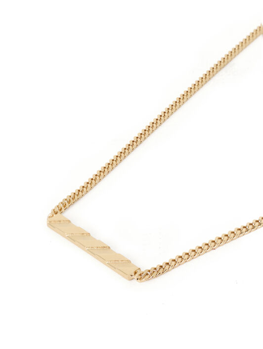 OFF WHITE Diag Necklace GOLD OWOB13VC99MET001