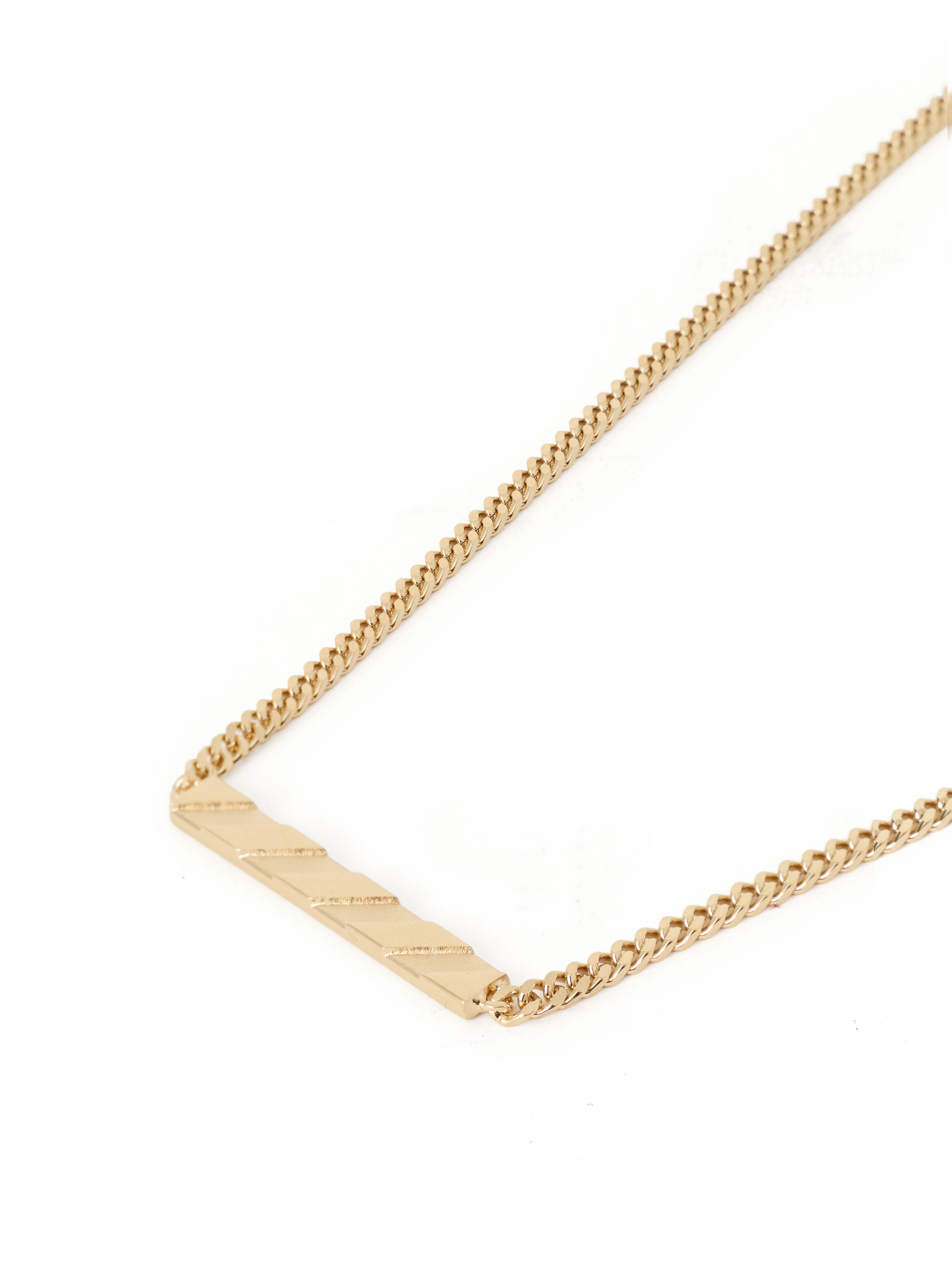 OFF WHITE Diag Necklace GOLD OWOB13VC99MET001