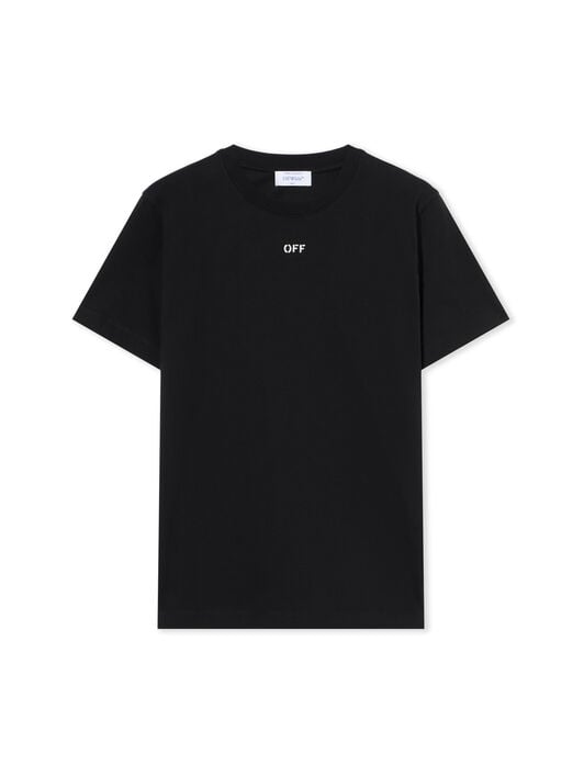 Newspaper Arrow Slim Logo Tee OFF WHITE Newspaper Arrow Slim Logo Tee BLACK - WHITE OMAA027F25JER005