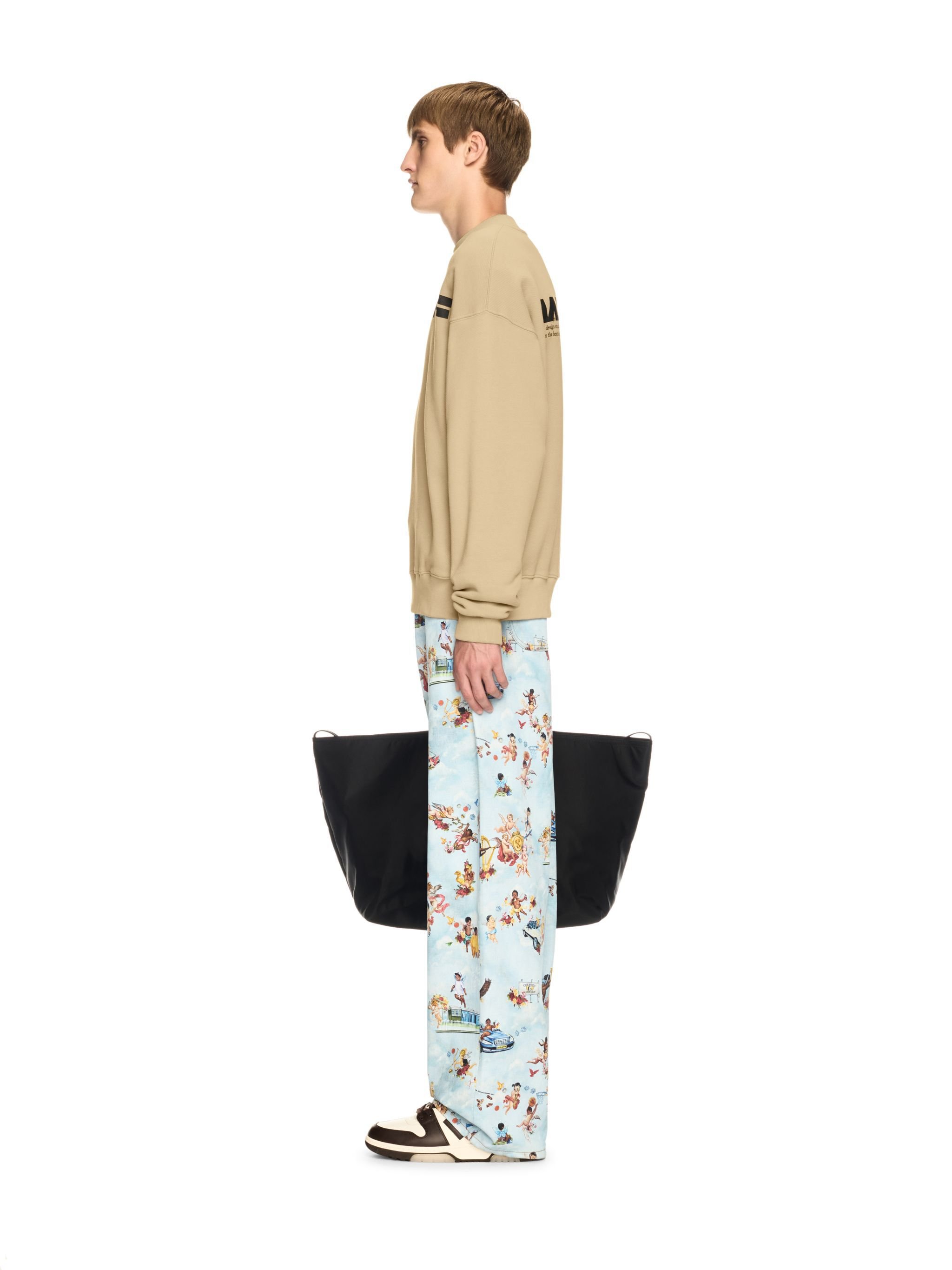 OFF WHITE Beige Off Split Sweatshirt NEUTRALS OMBA054S25FLE003