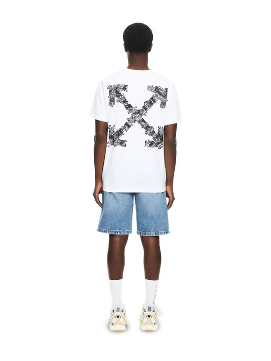 OFF WHITE Heraldic Arrow Slim T-shirt WHITE 44MAA027S26J007