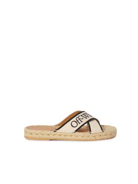 OFF WHITE Criss Cross Espadrilles NEUTRALS OWIB014C99FAB001